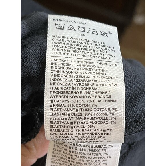 Athleta Farallon Midi Shorts black Size M Cotton Blend Drawstring Pockets - Picture 5 of 5